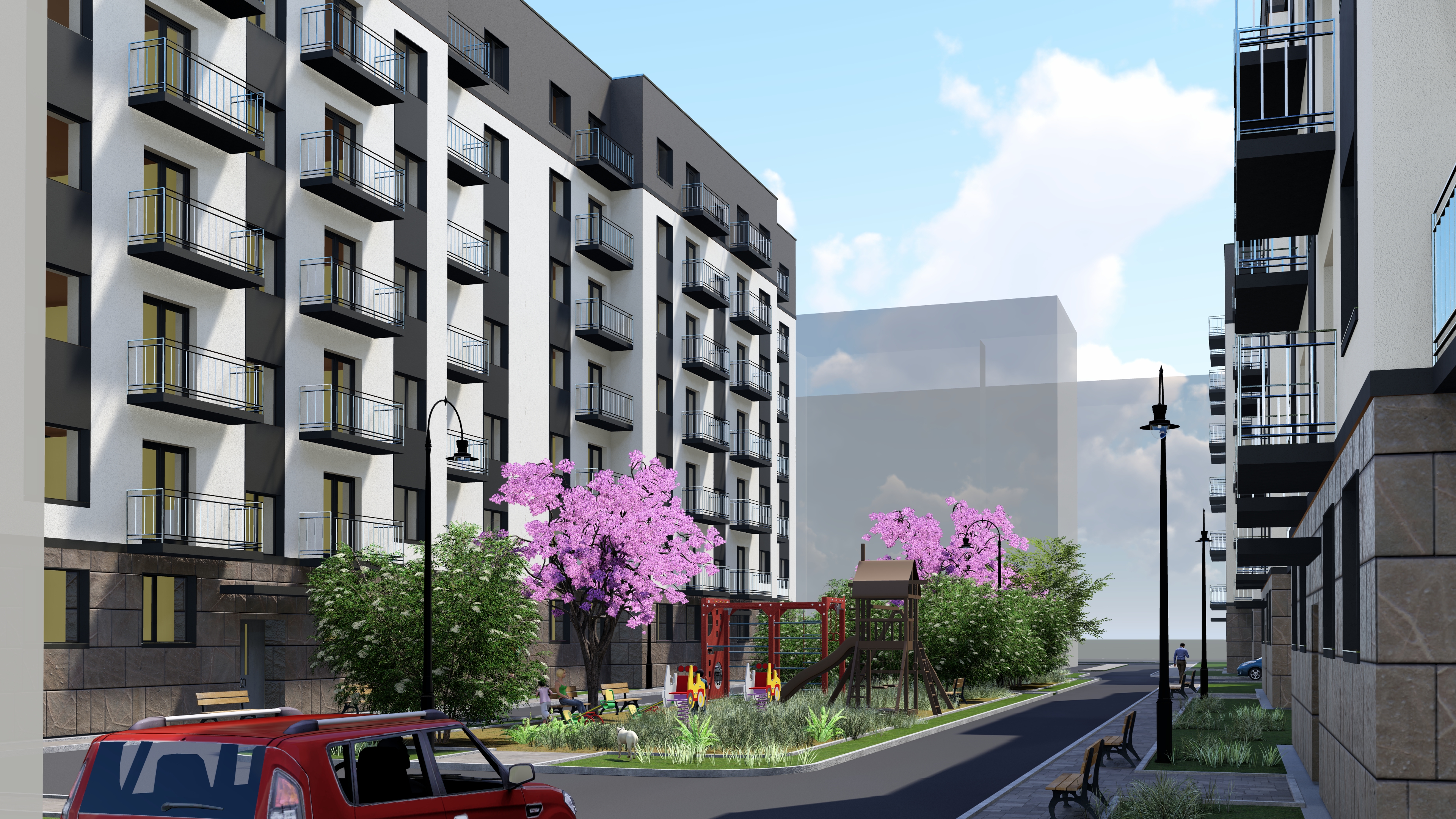 Commercial architecture demonstrating our approach
